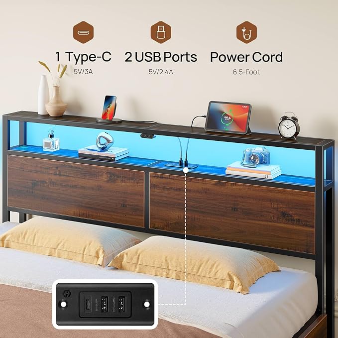 Rolanstar Full Size Bed Frame - Image 7