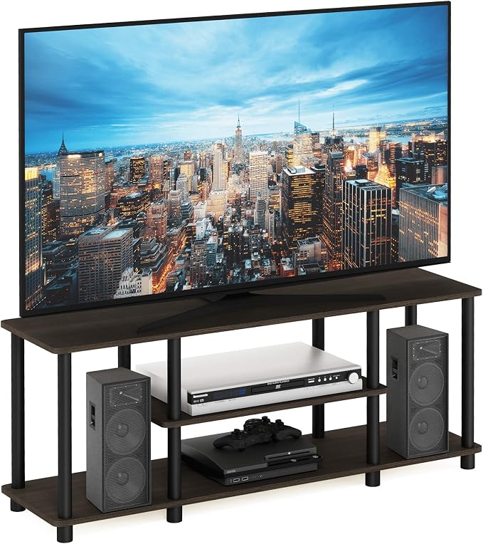 Furinno Turn-N-Tube No Tools 3D 3-Tier Entertainment TV Stand up to 50 inch TV by Furinno-FitsYourSpaceFitsYourBudget