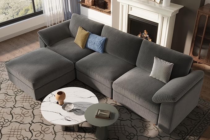 EASE MOOSE Oversized Sectional Modular Sofa, Large L Shape Sectional Couch Wide - Image 4