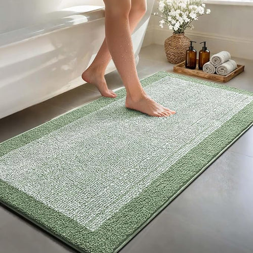48x24 Long Bathroom Rugs Washable Non Slip, Soft Absorbent Quick Dry Mats by Unknown