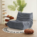 N&V Fireside Chair, Mid Century Armless Floor Sofa, Soft Premium Corduroy Floor by NV