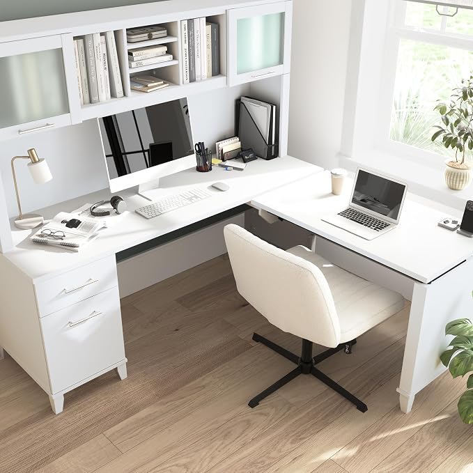 Bush Home 72-Inch L-Shaped Sit to Stand Desk - Image 7