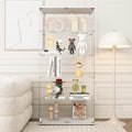 FLYMUHJIA Curio Cabinets with Tempered Glass Doors by FLYMUHJIA
