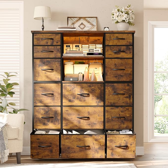 EnHomee 51" H Dresser with 15 Drawers Dresser - Image 2