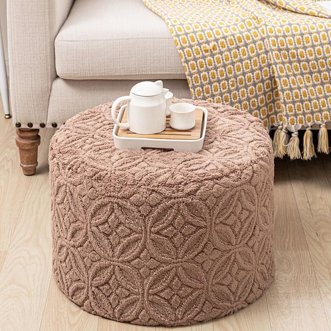 Plush Multi-Functional Ottoman Pouf – Ergonomic Ottoman Foot Rest - Image 2