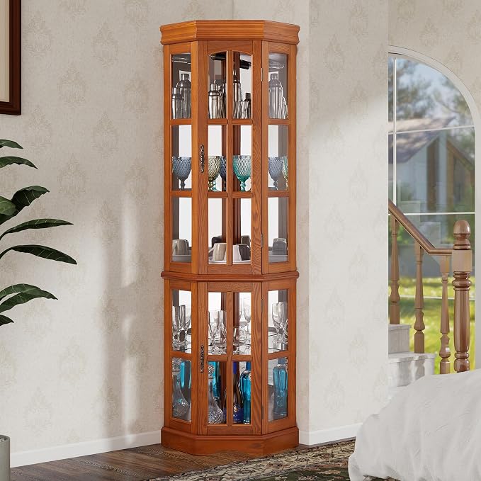 Seeutek Corner Curio Cabinet - Image 3