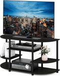 Furinno JAYA Simple Design Corner TV Stand, Espresso/Black by Furinno-FitsYourSpaceFitsYourBudget