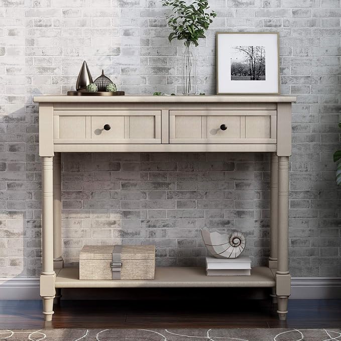 Harper & Bright Designs TREXM Daisy Series Console Table Traditional Design - Image 3