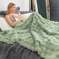 Cozy Bliss Faux Fur Throw Blanket by CozyBliss