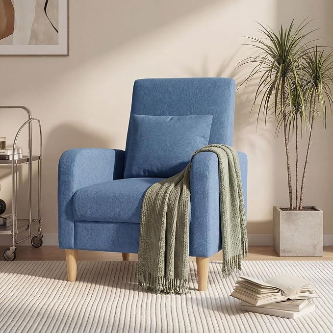 COLAMY Mid-Century Modern Upholstered Accent Chair - Image 12
