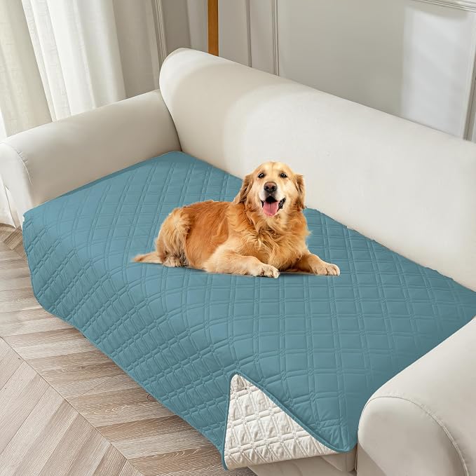 Genina Waterproof Couch Cover, Washable Anti-Slip 78inch Sofa Covers by Genina