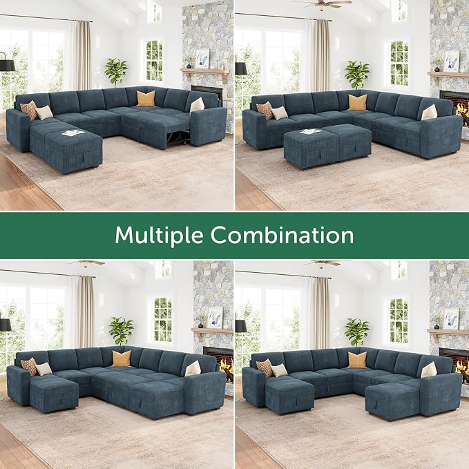 HONBAY Modular Sectional Sleeper Sofa - Image 7