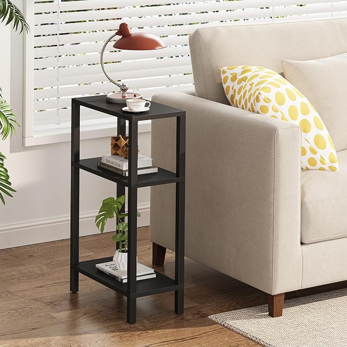 TUTOTAK Small Side Table, Narrow End Table, Skinny Sofa Table, Slim Nightstand - Image 2