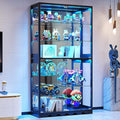 Large Display Cabinet with Glass Doors, 8-Tier RGB Curio Cabinet with Smart by CraftYourIdealHomeLife