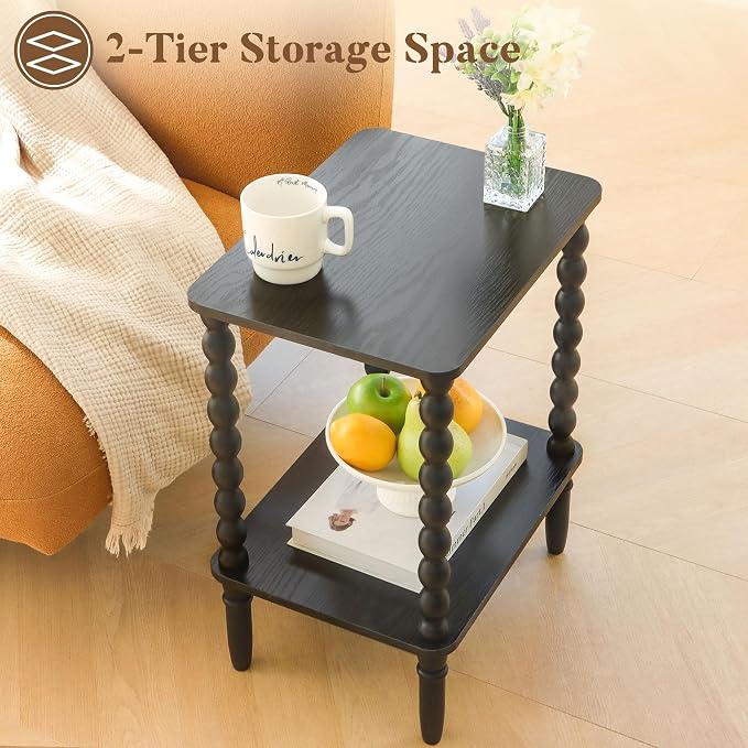 Fultyle Black Side Table, Small End Table - Image 5