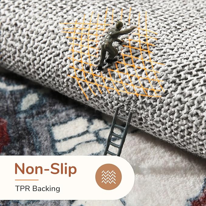 OPPODREAM Soft Area Rugs 4x6, Low-Pile Washable Rugs 4x6 - Image 4