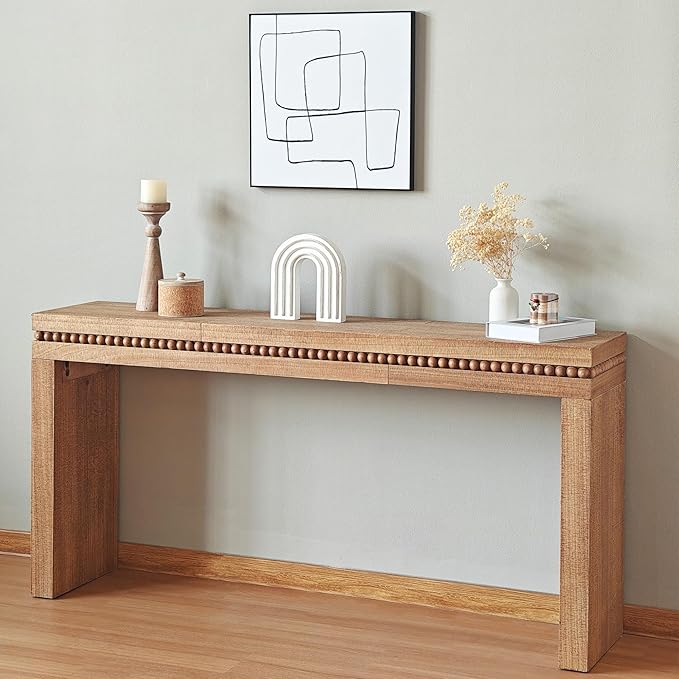 64" Console Table for Living Room, Long Sofa Table Behind Couch - Image 4