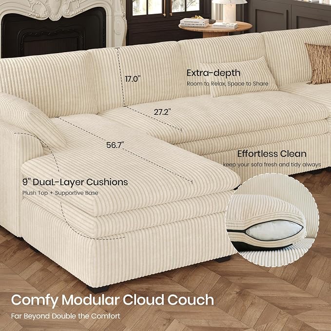 Belffin Large Modular Sectional Sofa - Image 6