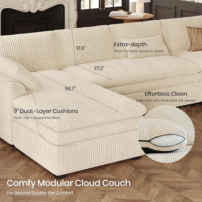 Belffin Large Modular Sectional Sofa - Image 5