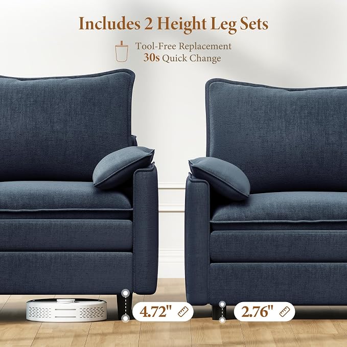 Vesgantti 142" Oversized Sectional Sofa Bed, 8-Seater Modular Sleeper Cloud - Image 3