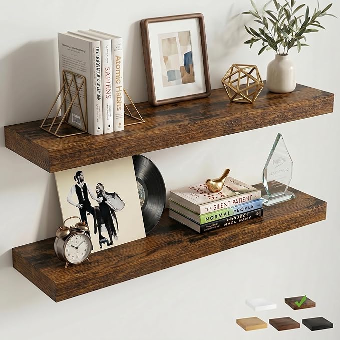 FLYJOE Floating Shelves for Wall, 32 Inch Floating Shelves Set of 2, Kitchen by FLYJOE