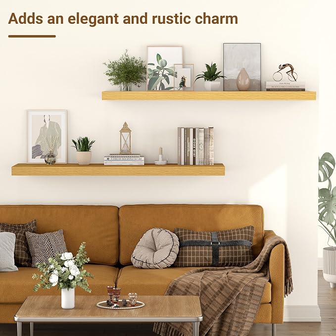 36 Inch Floating Shelves, 12 Inch Deep Floating Shelves - Image 5