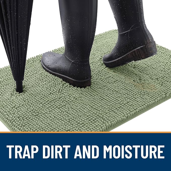 OLANLY Dog Door Mat for Muddy Paws 50x30, Absorbs Moisture and Dirt, Absorbent - Image 2