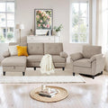 2 Piece Sectional Sofa Set, 3 Seat L Shaped Couches by soscana