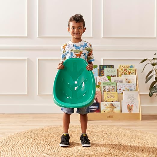 ECR4Kids Plastic Leaf Scoop Floor Rocker Seat, Classroom Furniture, Contemporary - Image 7