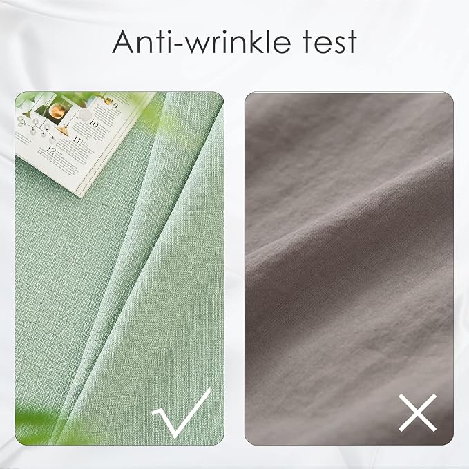 BALCONY & FALCON Rectangle Tablecloth Washable Wrinkle Resistant and Water - Image 4