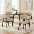 Dining Chairs Set of 4, Modern Upholstered Dining Chairs, Wooden Kitchen Chairs by GRUSIGN