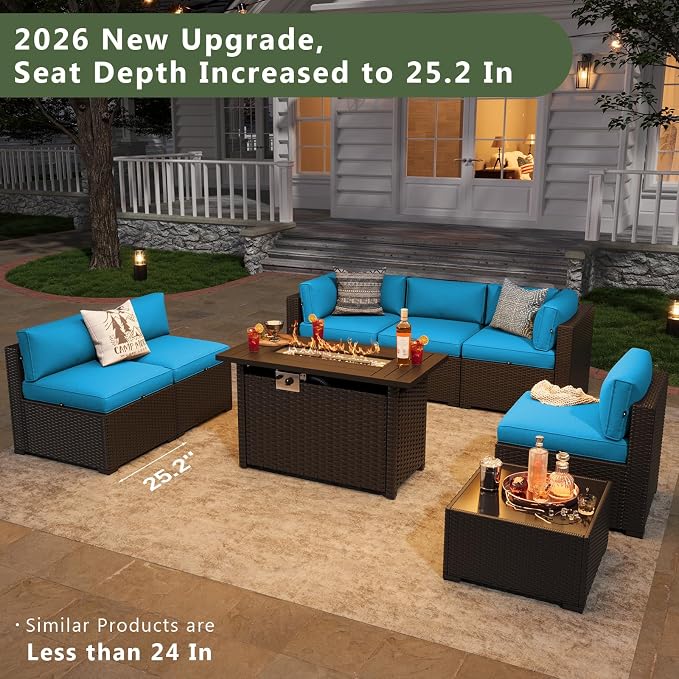 Aoxun 8 Piece Patio Furniture Set - Image 2