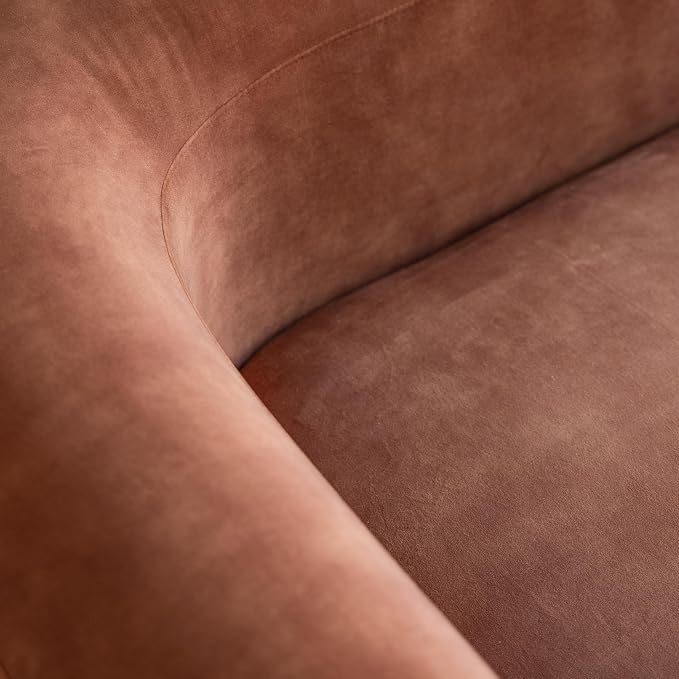 Acanva Luxury Modern Tight Curved Back Velvet Sofa, Minimalist Style Comfy Couch - Image 11