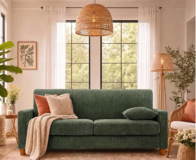 Kidirect 70in Corduroy Couch, Sofas by Kidirect