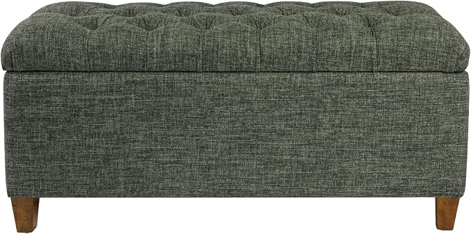 Homepop Home Decor Tufted Ainsley Button Storage Ottoman Bench by HomePop