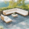 Aoxun 10 Piece Patio Furniture Set, 10 Seats Outdoor Sectional Sofas by Aoxun