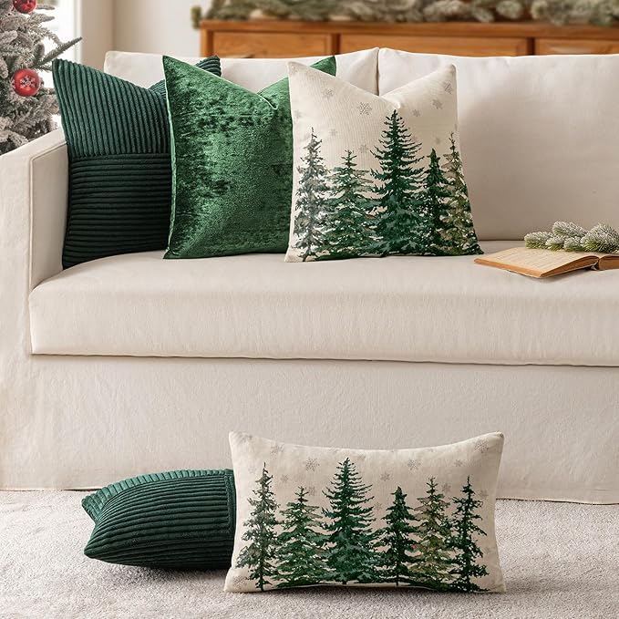 MIULEE Army Green Decorative Throw Pillow Covers 16x16 Inch - Image 5