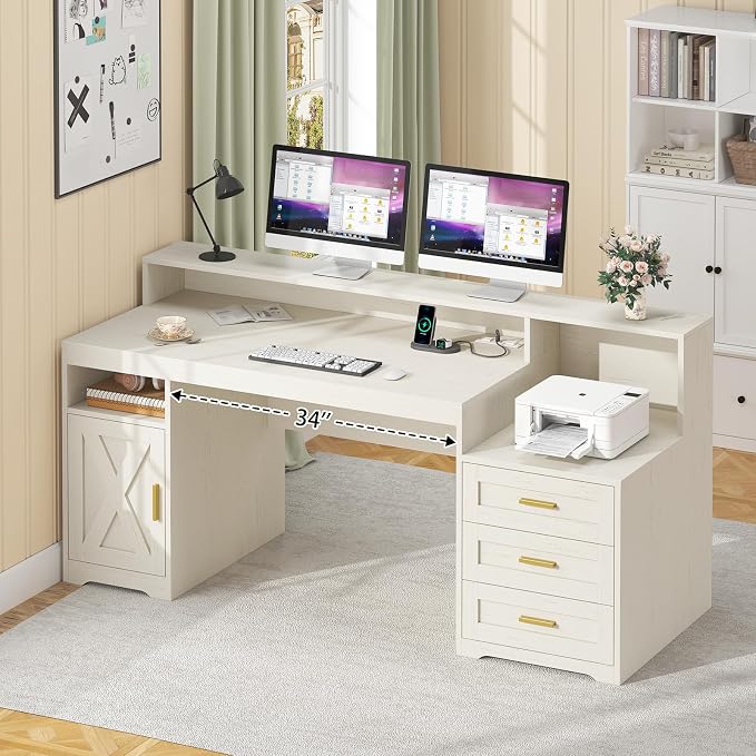 TVU Farmhouse Computer Desk - Image 8