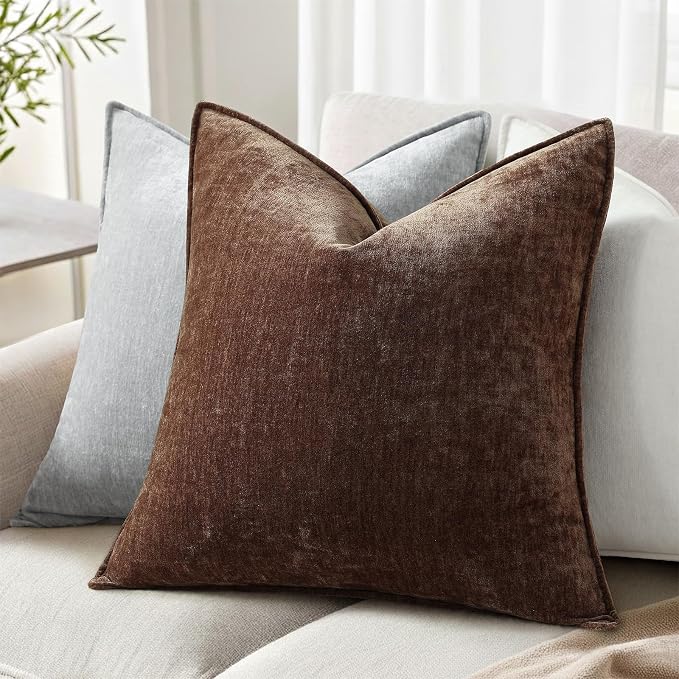 decorUhome Summer Couch Euro Sham Throw Pillow Covers 26x26 Set of 2, - Image 3