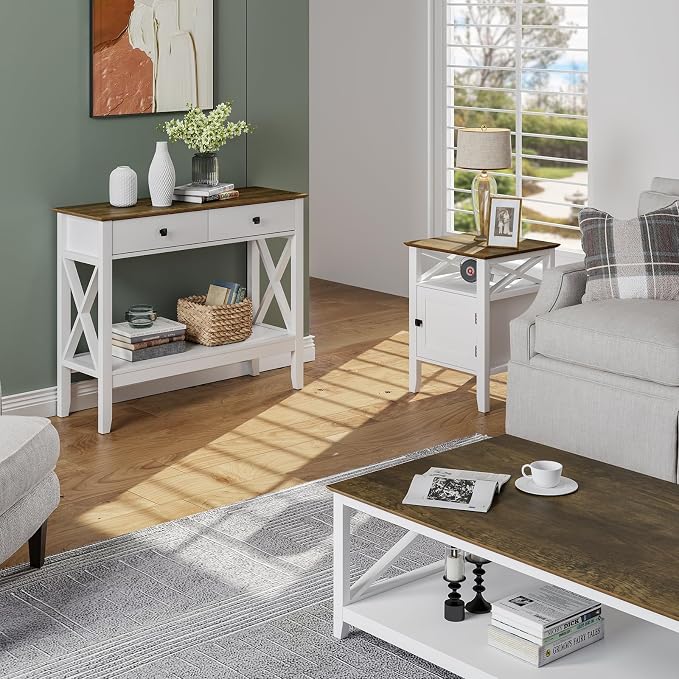Lomojo Console Table, Sofa Table 13.8" D x 39.37" W x 31.5" HEntryway Table - Image 7