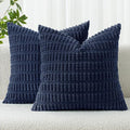 MIULEE Pack of 2 Corduroy Decorative Throw Pillow Covers 20x20 Inch Soft Boho by MIULEE
