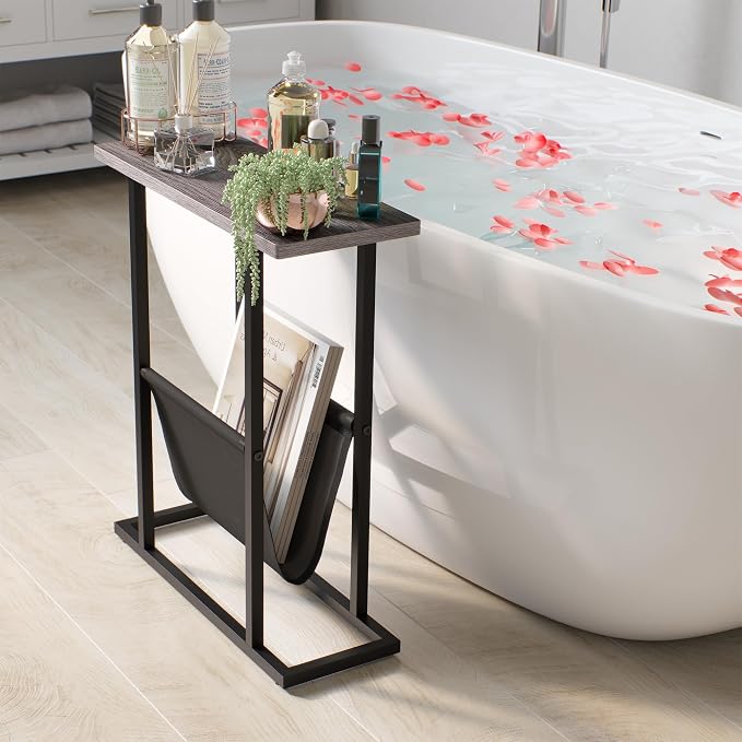 Yusong Narrow Side Table for Small Spaces, Small End Table - Image 4