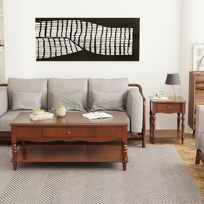 Rectangle Coffee Table with Drawers - Image 8