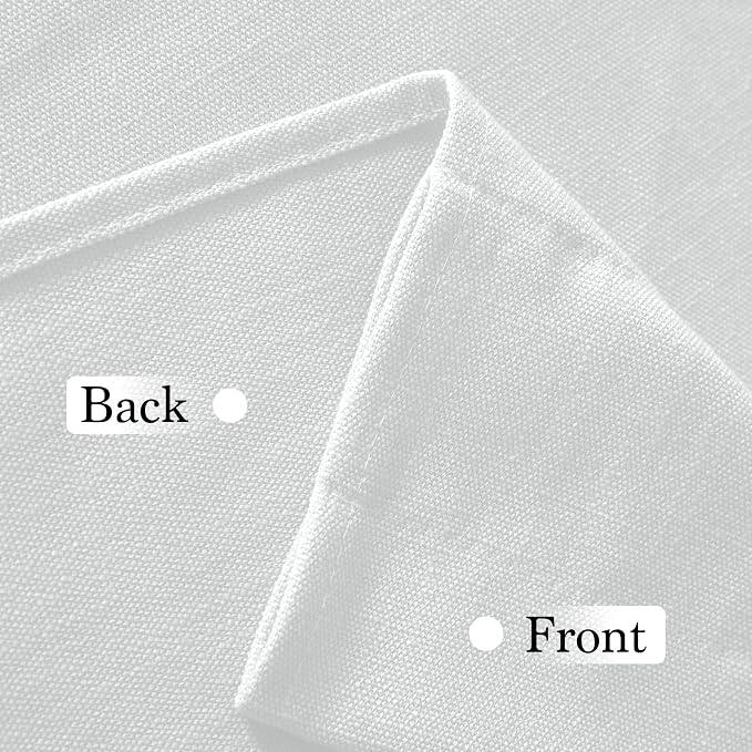 RYB HOME Short Cafe Curtains Faux Linen Blended Light Filtering Privacy Protect - Image 4