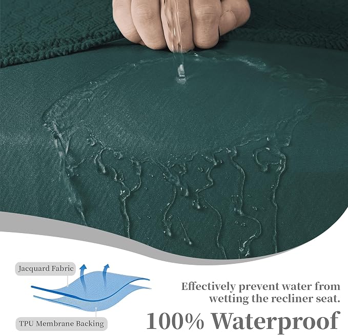 100% Waterproof Sectional Recliner Couch Covers - Image 4