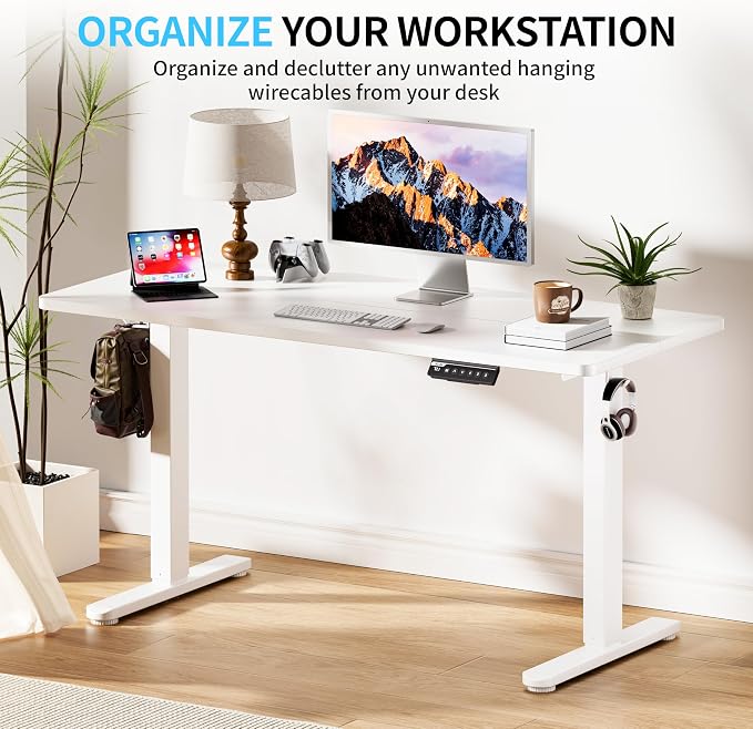 BIZUM Electric Standing Desk, 55x24 inches Height Adjustable Desk, Sit to Stand - Image 3