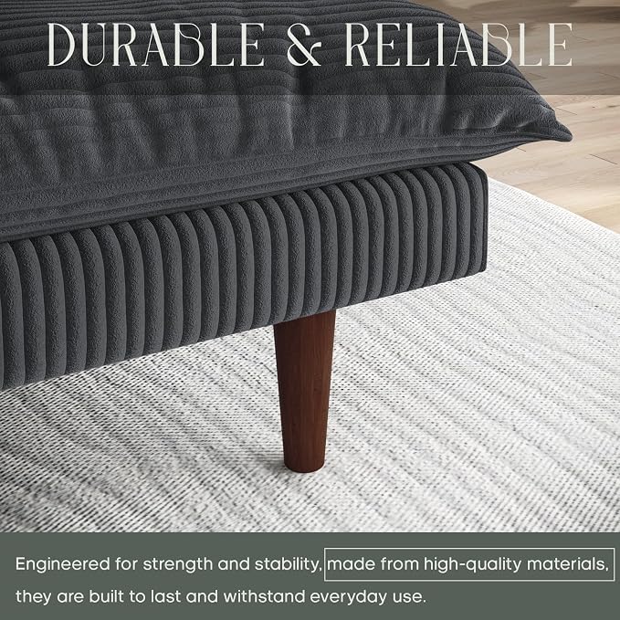DreamDashio Futon Sofa Bed, 69 inch Futon Couch - Image 8