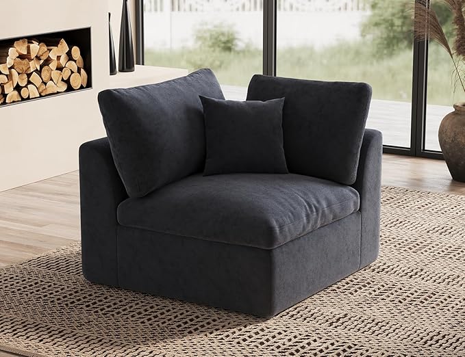 ohllob Corner Seat for Cloud Sectional Couches Living Room, Warm White by Ohllob