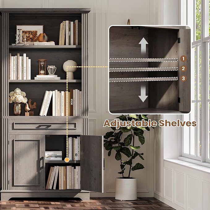 SEDETA Farmhouse Bookshelves and Bookcases - Image 5