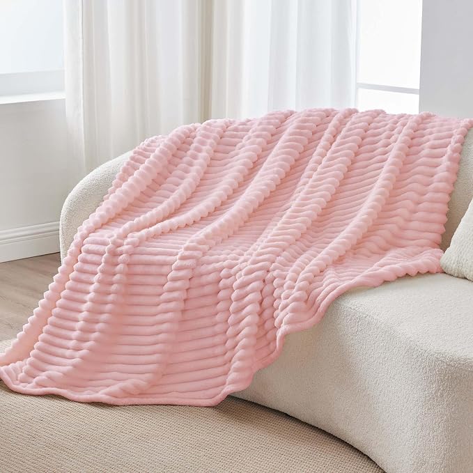 BEDELITE Fleece Pink Throw Blanket - Image 7